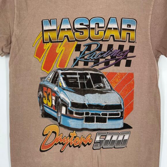 NWOT Nascar Racing Daytona 500 Graphic Tee Brown Small - Picture 3 of 5